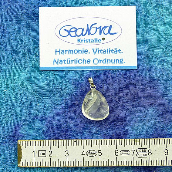 GeaNova-Kristall®-Kettenanhänger Tropfen AA+
