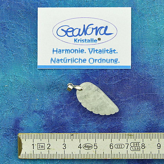 GeaNova-Kristall-Kettenanhänger Engelsflügel