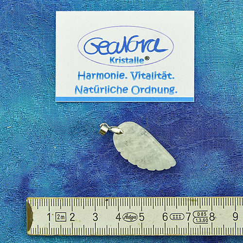 GeaNova-Kristall-Kettenanhänger Engelsflügel